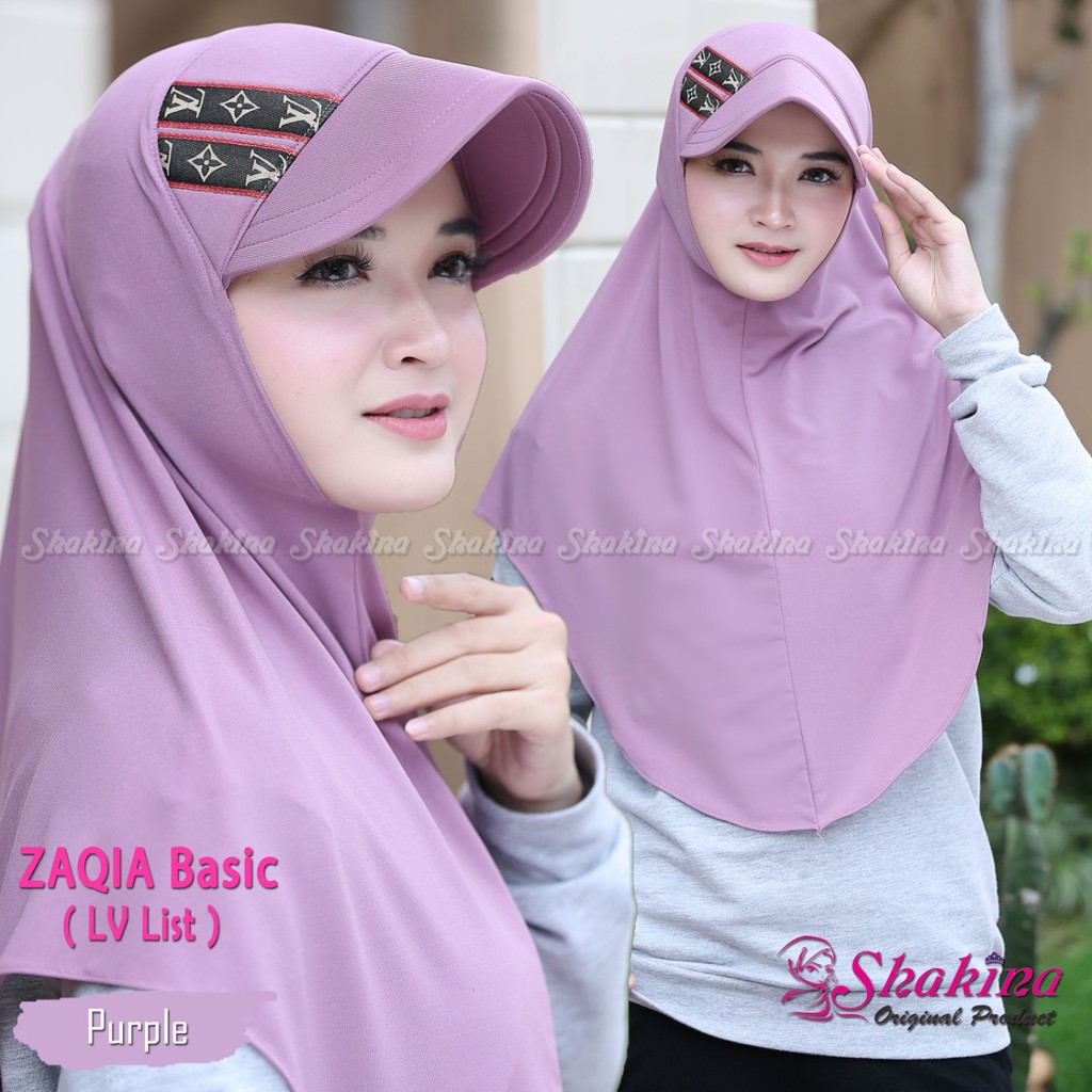 Jilbab Instan Zaqia Basic List Ori Shakina Danisha Hijab | Shopee Indonesia