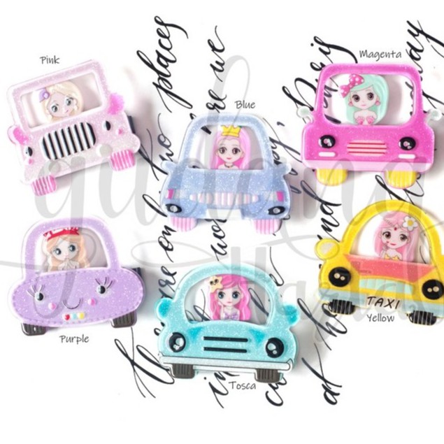 Jepit Rambut Taxi Girl Mobil Lucu Unik Hairclip GH 201079