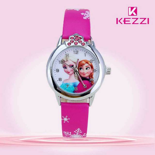 [ PROMO ] Kezzi Jam Tangan Anak Perempuan Princess Elsa Anna Frozen