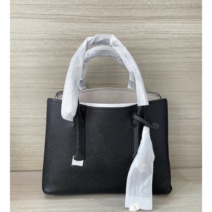 Kate Spade Margaux Medium Satchel Black Taupe 100% Original