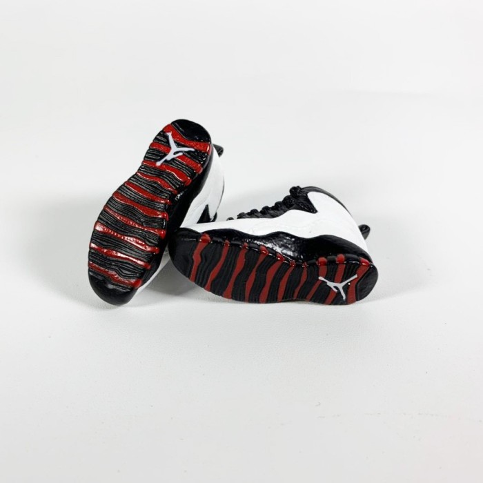 AIR JORDAN 10 AJ10 DOUBLE NICKEL 3D SNEAKERS KEYCHAIN MINIATUR