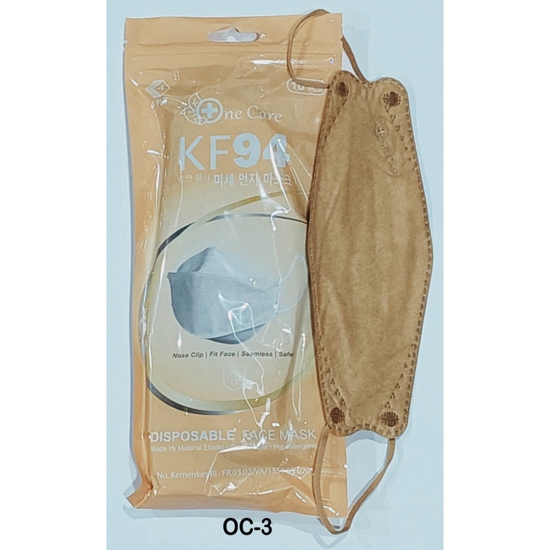 Necare KF94 4D Real 4ply Premium Quality Masker Sachet isi 10pcs - Big Plaza