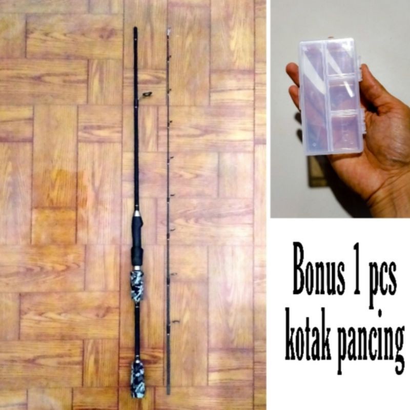 Joran Spinning INDIGO TOBIKO Panjang 135,150 & 165 Carbon Solid