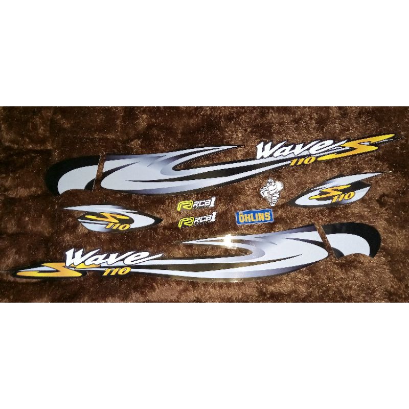 Setiker Stiker Striping Wave 100 s Thailand  /  striping wave100s supra lama supra fit Thailand