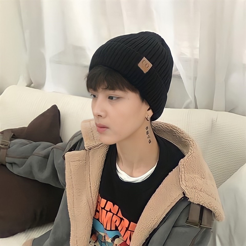 Topi kupluk pria beanie hat winter musim dingin naik gunung hangat import men cap penghangat kepala