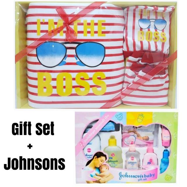 PAKET HEMAT KADO LAHIRAN BAYI GIFT SET + JOHNSON GIFT BOX