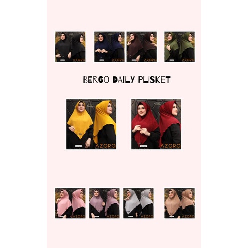 HIJAB INSTAN BERGO DAILY PLISKET BERGO DAILY (PET)