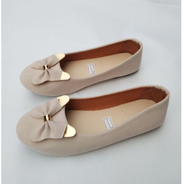 sepatu flat shoes anak pita lucu terbaru