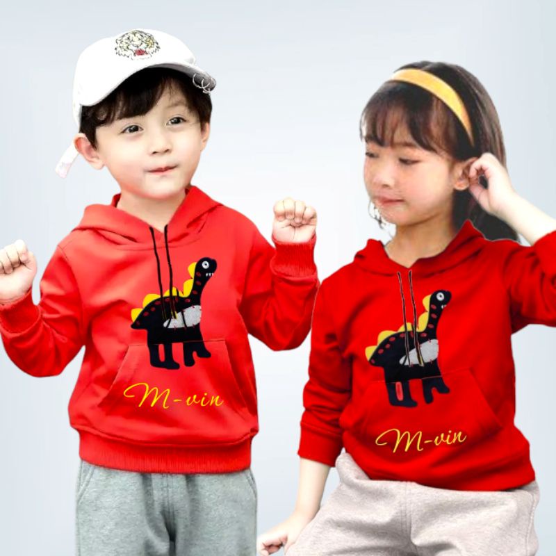 Sweater Anak Hoodie/Atasan Hoodie Anak Unisex/Hoodie Anak Bordir Babytery 1-12Tahun Malvin