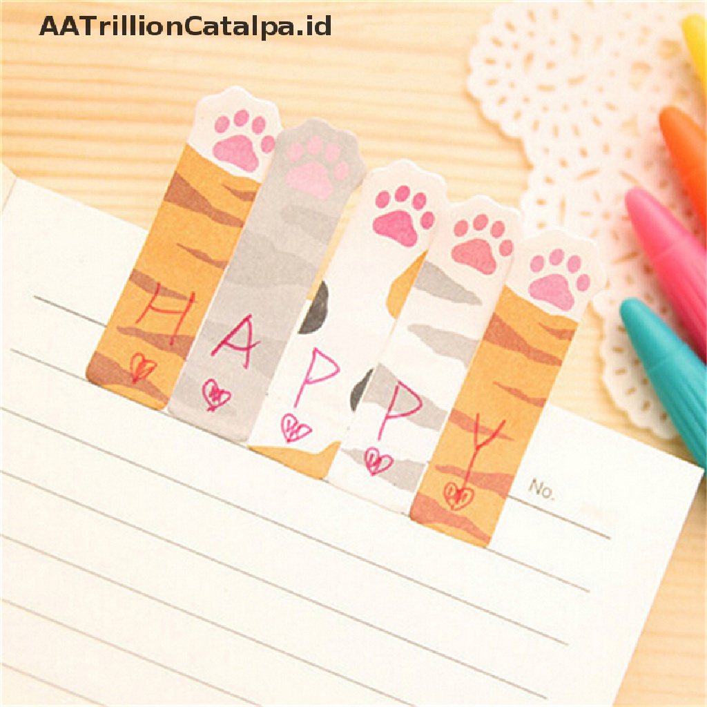 (AATrillionCatalpa) Sticky Note / Memo / Pembatas Buku Motif Kartun Panda / Kucing Lucu