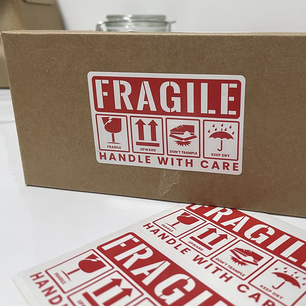 [50Pcs/Pack] Sticker Fragile Handle With Care / Stiker Label Pengiriman