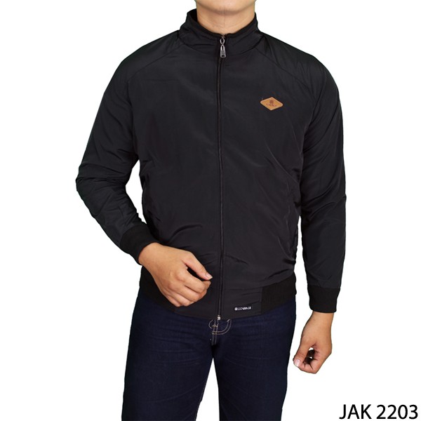 jaket parasut casual Parasut Hitam – JAK 2203