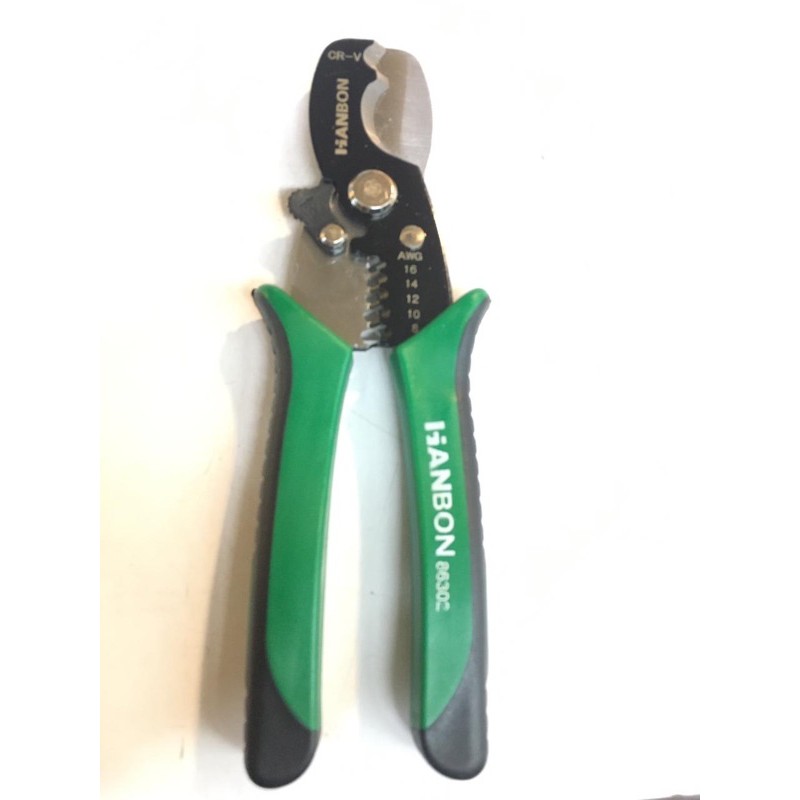 Gunting Kabel Listrik 8inch Tang Kupas Potong Kabel HBN Kualitas Bagus