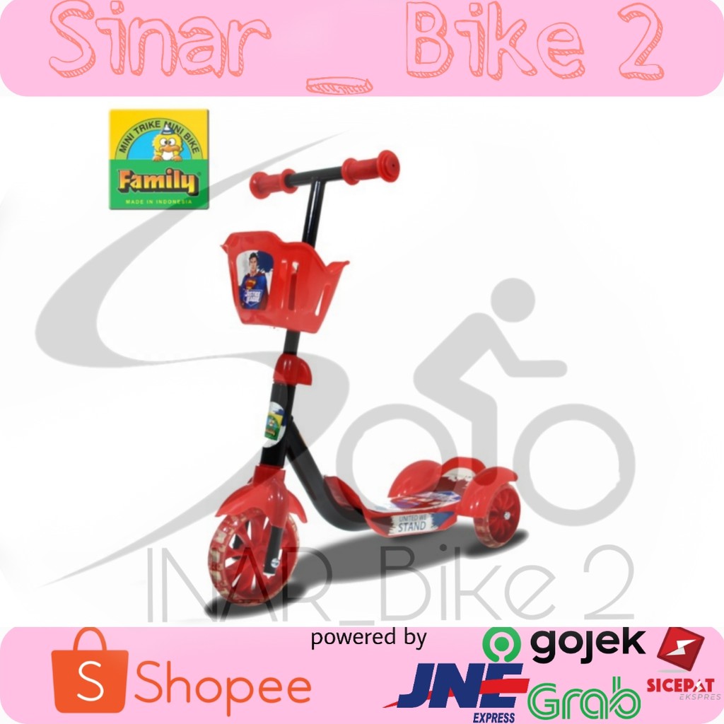 Scooter Anak Family Special Edition Justice League Superman Sc 7801