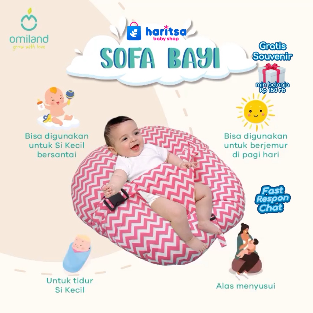 Omiland Sofa Bayi Mono Chevron / Sloth Series OB 40152 OB40071