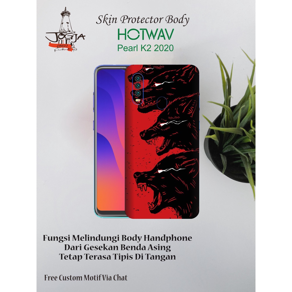 Garskin HP Hotwav Pearl K2 2020 Motif wolf - Free Custom Motif Via Chat