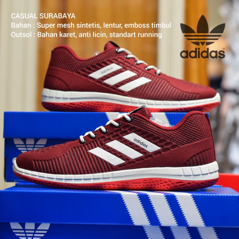 MERAH MAROON @ Sepatu Adidas Neo Pria Wanita Sepatu Olahraga Sepatu Santai