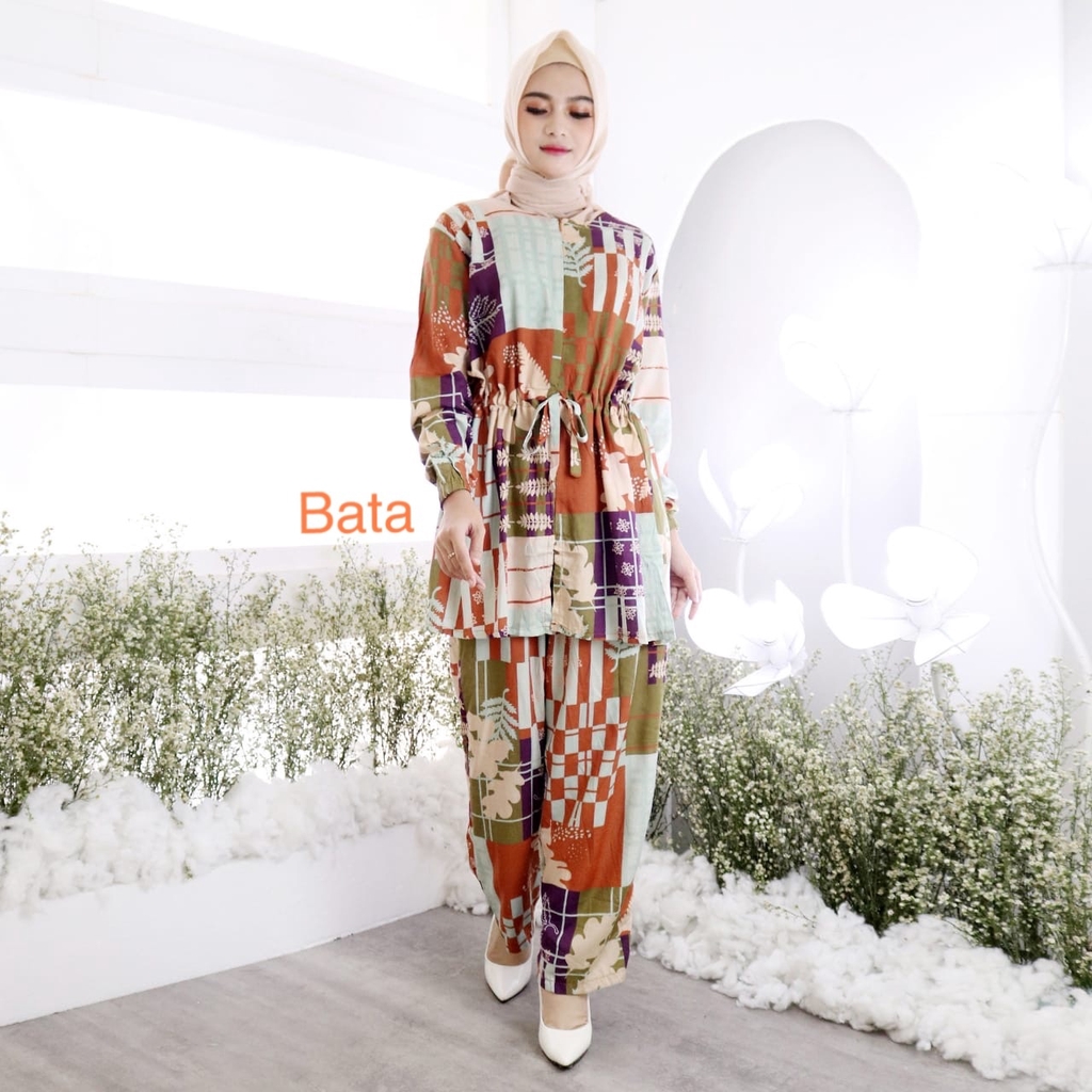 Setelan Motif Sivva / One Set Rayon Motif