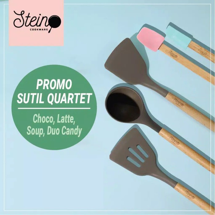 STEIN Quartet Promo Sutil Spatula Set 6pc Soup Latte Choco Duo Candy