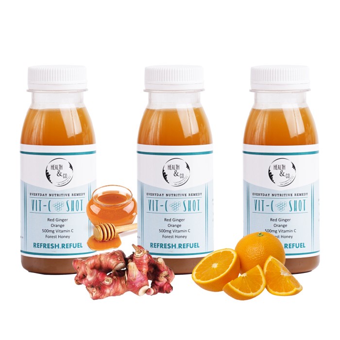 

VIT-C Shot 100 ML(Pack of 3)Minuman Sehat/Jamu Sehat (GOJEK/GRAB ONLY) (BERKUALITAS)