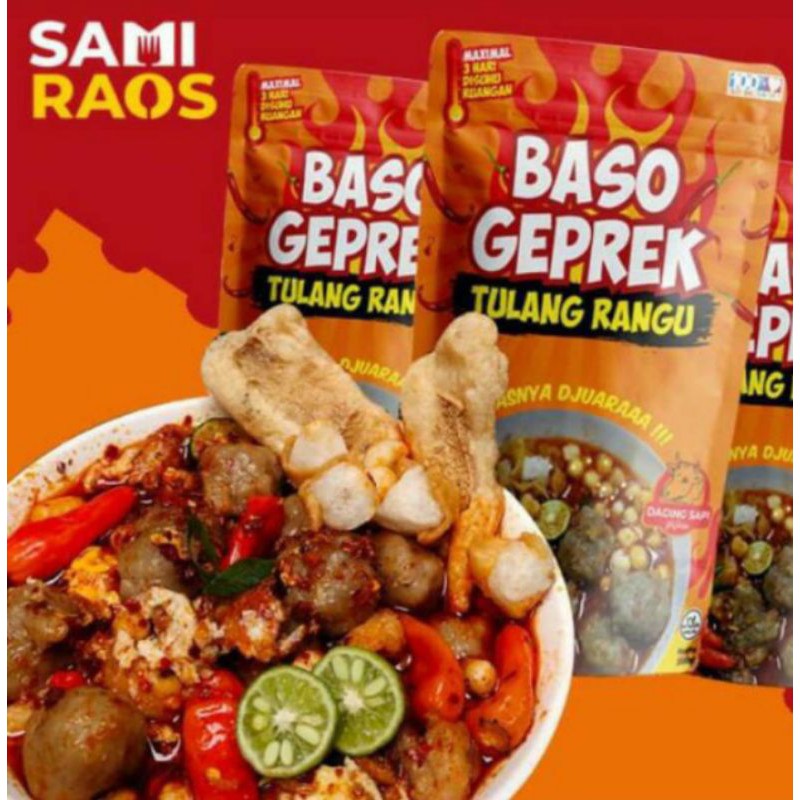 

Baksogeprek, seblaksoun geprekSAMIRAOS