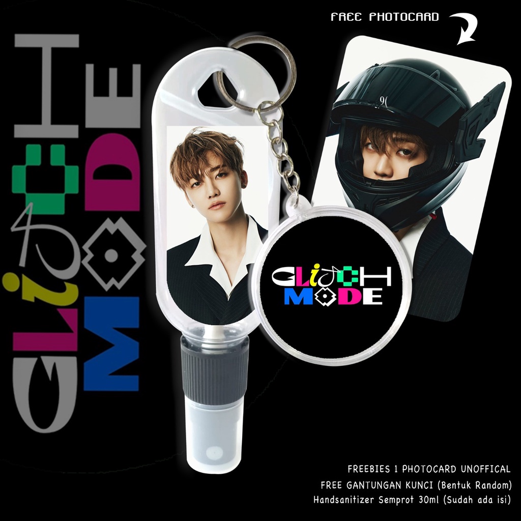 (FREE GANTUNGAN KUNCI) HAND SANITIZER N C T DREAM / GLITOH MODE EDITION / INCLUDE ISI 30 ML