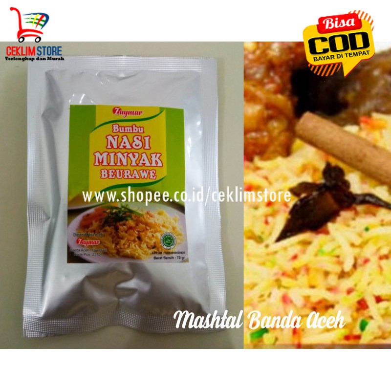 

Zaymar Bumbu Nasi Minyak Aceh Saset 70 G