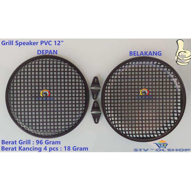 Ram Speaker 12&quot; / Grill Plastik 12 inch / Tutup Pelindung Speaker 12in