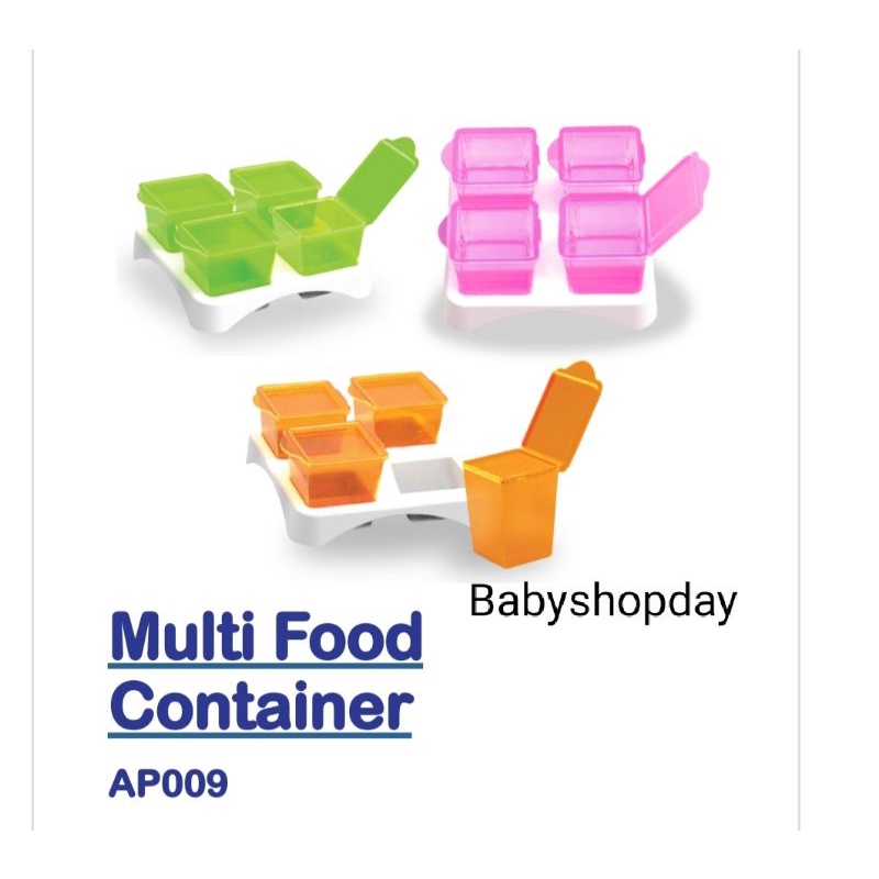 Multi food Container Baby Safe AP009, Wadah MPASI Babysafe, wadah serbaguna bayi