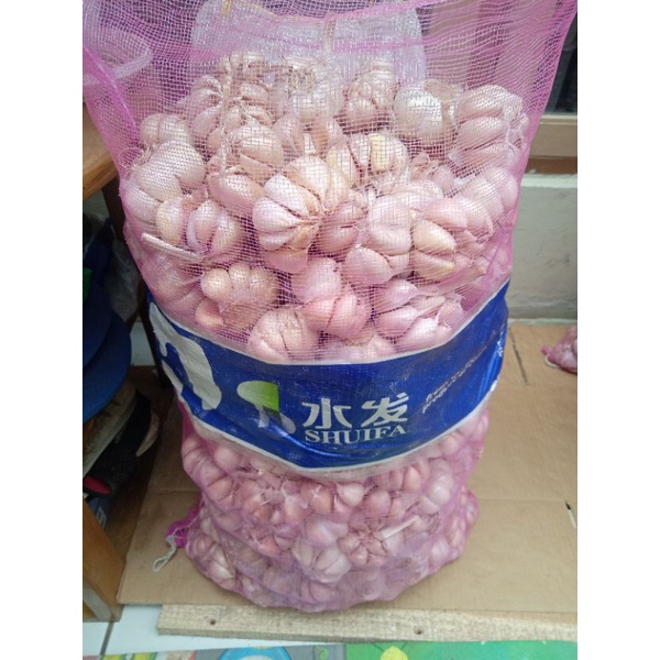 

Bawang putih merek Shuifa bersih minimal 1 kg