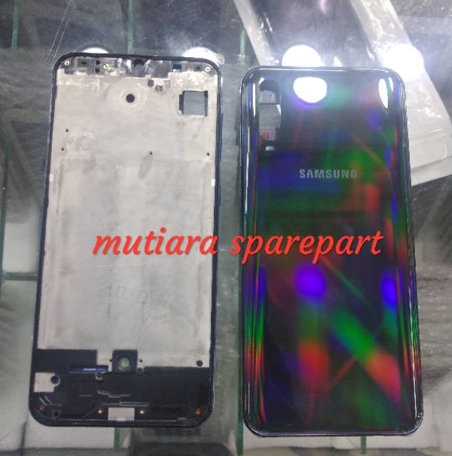 CASING / BACKDOOR PLUS BAZEL FRAME FULLSET SAMSUNG A50 A505