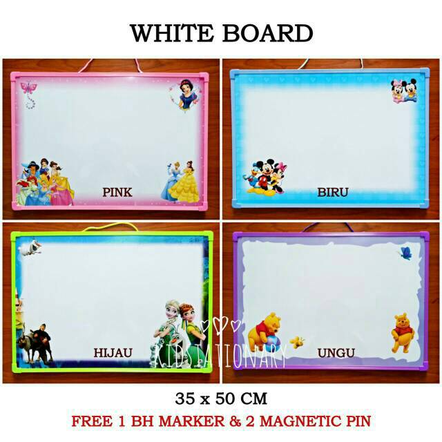 

Papan Tulis Magnet / Papan Gambar Anak / White Board KK-102