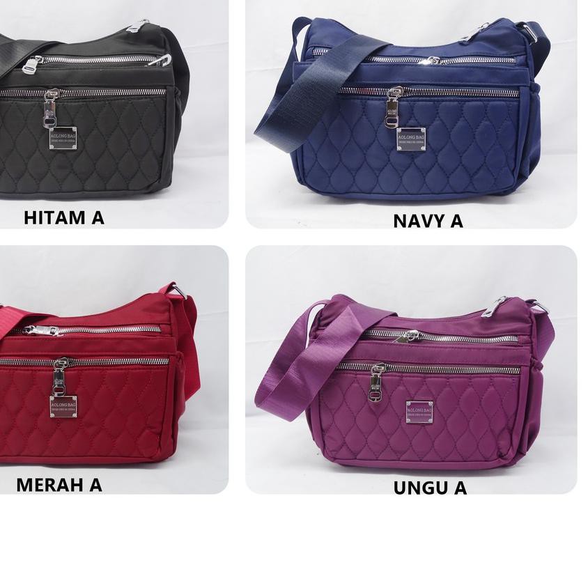 ☂ Tas Wanita / Tas Selempang Wanita Dengan Motif Embos / Tas Import Embos-Lsilver #11 ۝
