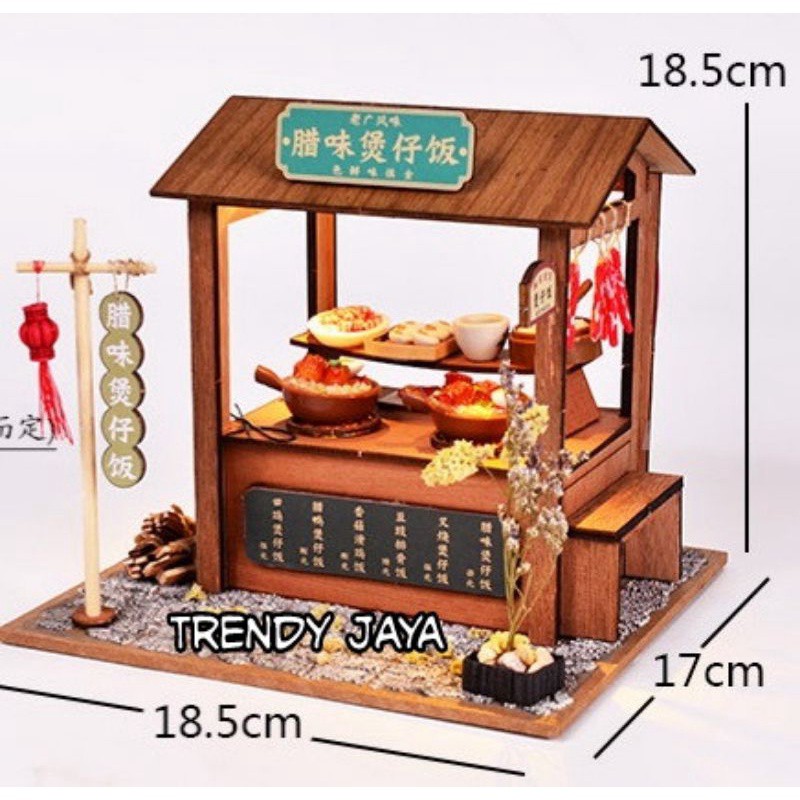 DIY Miniatur STAND CLAYPOT RICE Puzzle Craf (BM-830 LED)