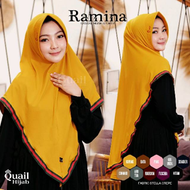 Jilbab Ramina ori Quail Hijab