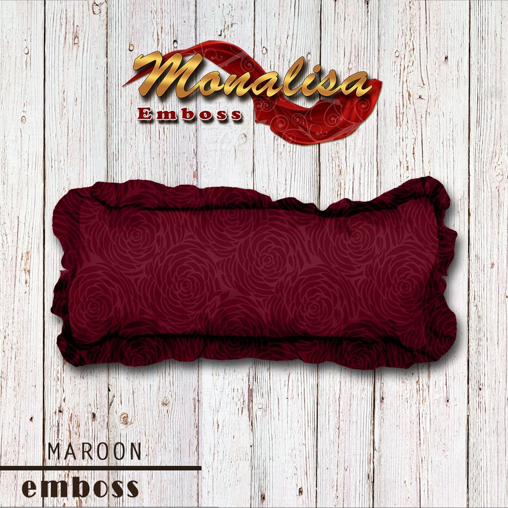 Monalisa Sarung Bantal Cinta Jacquard Emboss uk 45 x 95