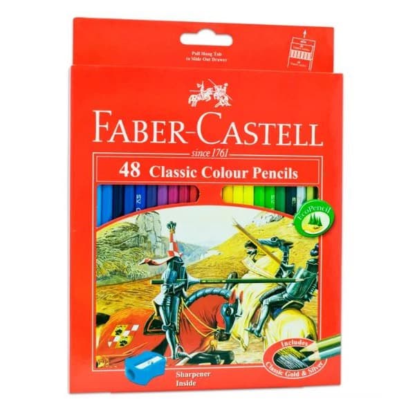 

WARNAPENSIL- PENSIL WARNA FABER CASTELL 48 WARNA -PENSIL WARNA