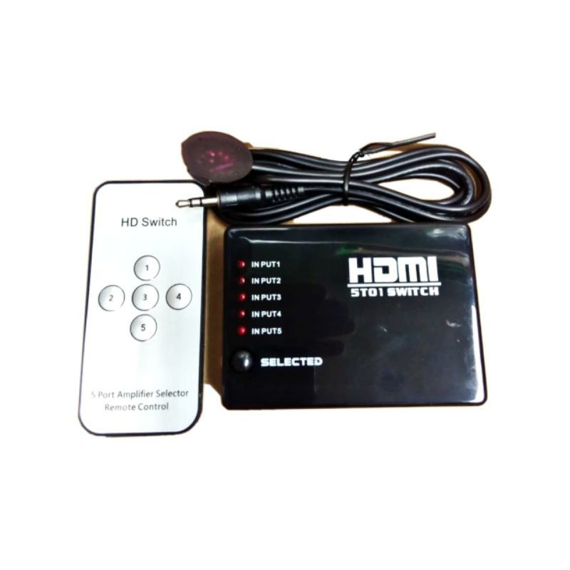 HDMI Switch 5Port With IR Plus Remote 501