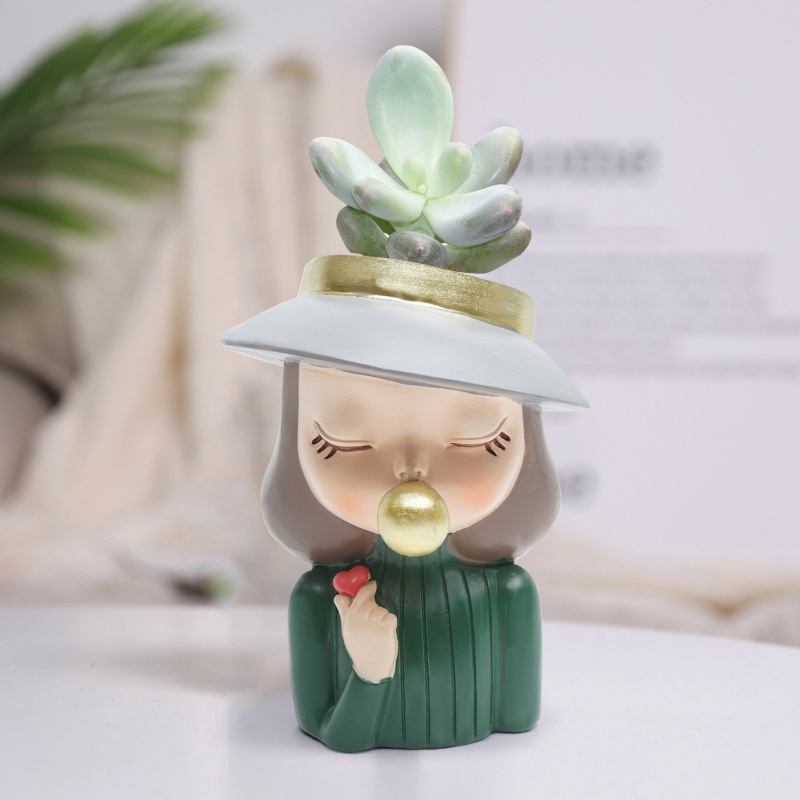 Siy Cetakan Pot Bungatanaman Sukulen Bahan Silikon Gaya Vintage