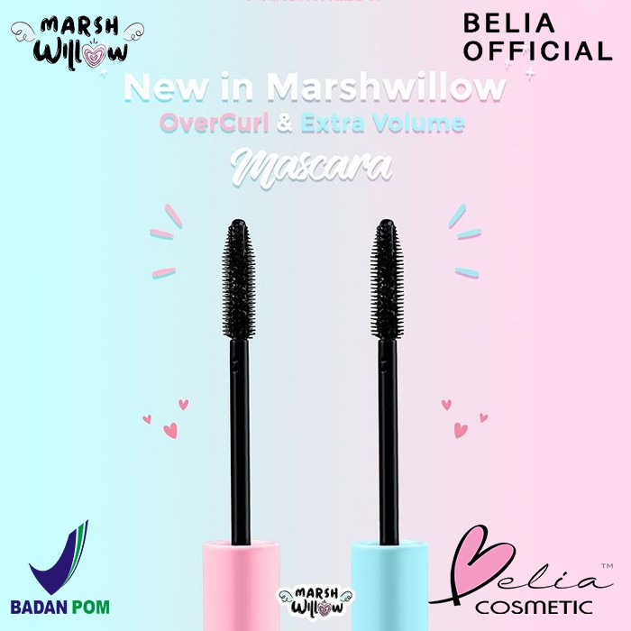 ❤ BELIA ❤ MARSHWILLOW Over Curl &amp; Extra Volume Mascara  (✔️BPOM) Maskara