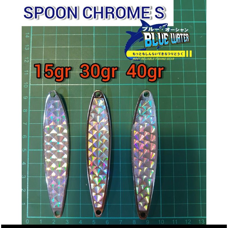 Umpan SPOON Pancing Chrome S Daun 15g 30g 40g 43gr 50gr 55g 77g Umpan Pancing Lure Casting