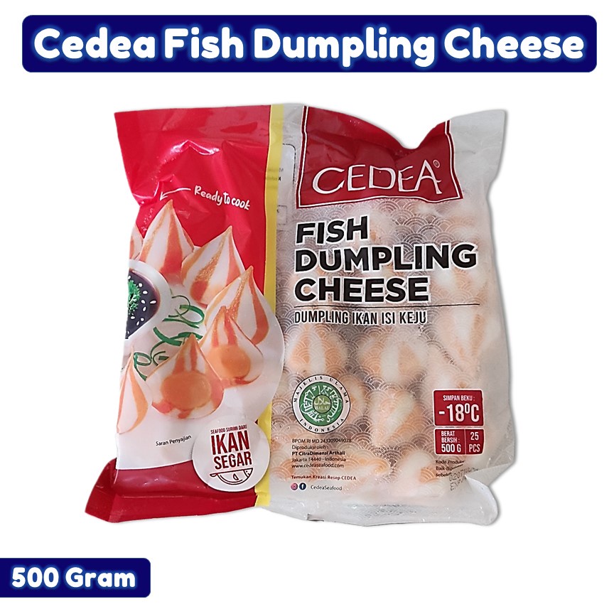 

CEDEA FISH DUMPLING CHEESE DUMPLING IKAN ISI KEJU ISI 25 PCS 500GRAM