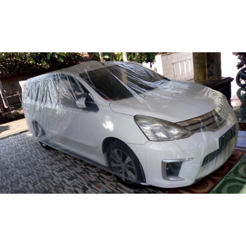 COVER MOBIL TRANSPARAN TEBAL 100 MIKRON NEW AVANZA TERIOS RUSH OLD ERTIGA NEW MOBILIO SARUNG MOBIL TUTUP LIVINA TRANSPARAN WATERPROOF