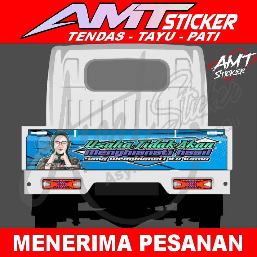 [TERLARIS] STICKER PINTU BELAKANG PICK UP NEW CARRY (BISA CUSTOM)