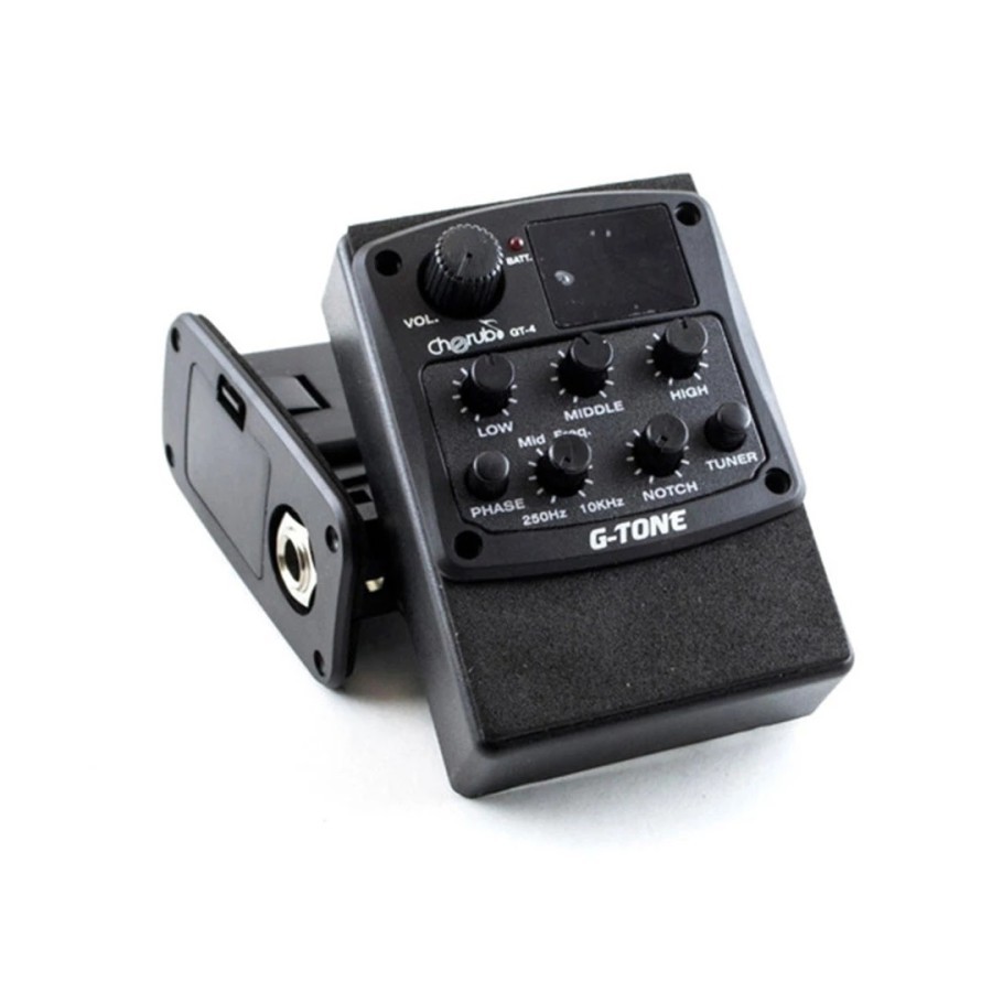 Cherub GT-4 Preamp Equalizer 3 Band Pickup Gitar Akustik Tuner