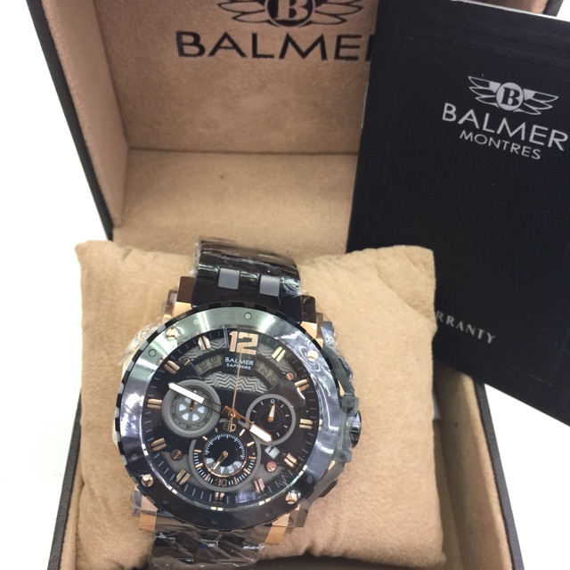 BALMER sapphire rantai hitam Rose pria B 7935 MR