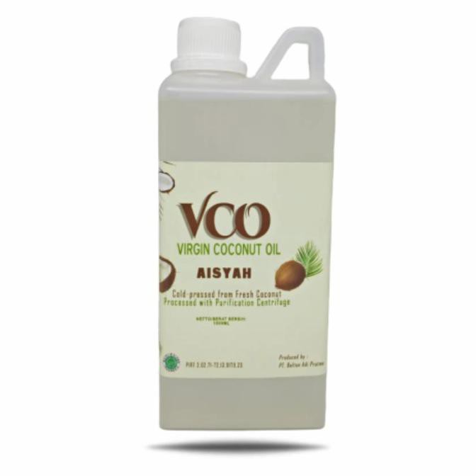 

VCO Aisyah 1 Liter Virgin coconut Oil Cold Pressed (Ready~stok)