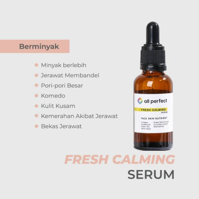 All Perfect Fresh Calming Serum Kulit Berjerawat Acne Shopee Indonesia