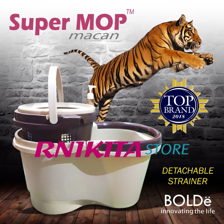 BOLDe SUPERMOP MACAN 2 IN 1 - Saringan Pengering Bisa Dilepas