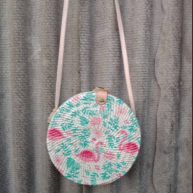 Tas rotan deco tali kulit